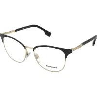 Burberry Damen BE1355 SOPHIA 1109 Rahmen von BRILLEN Metall Gold Transparent Quadratisch Normal