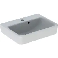 Geberit Aufsatzwaschbecken Renova Plan 50 cm weiß mit KeraTect Spezialglasur 501719008
