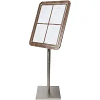 Securit 4xA4 GLASS STAR informationsdisplay valnød