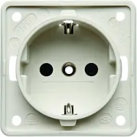 Hager 941952502, Typ F, 1 Modul(e), Schrauben, Weiß, Matt, IP44