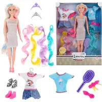 Toi-Toys Lauren Teen Puppe+Haarext.+gem. 04117A
