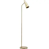 House Doctor Precise Stehlampe, messing, Höhe 124 cm, E14 - , Gold / Messing, für Wohnzimmer, Metall