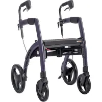 Rollz Motion 2.1 Rollator und Rollstuhl dark purple 1 St