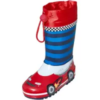 Playshoes Rennwagen Gummistiefel Mehrfarbig - Jungen, Größe:28