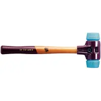 HALDER Schonhammer SIMPLEX Länge 295 mm Kopf-Ø 30 mm Holz (1): weich, abriebfrei, TPE-soft, blau /