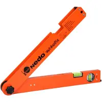 Nedo Winkelmessgerät Winkelfix Messber.0-180Grad Schenkel-L 43 cm mini
