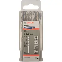 Bosch Hss-g Din338 5.8x57x93 Mm Drill Bit 10 Units Silber