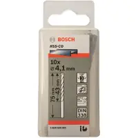 Bosch Hss-co Din338 4.1x43x75 Mm Drill Bit 10 Units Golden