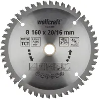 Wolfcraft 1 Kreissägeblatt HM 56 Z. ø190x20/16 mm