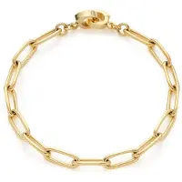 Leonardo Charm-Armband "Estrella Clip&Mix", gold (gelbgoldfarben), Armbänder, Damen, 19cm, Edelstahl, Charm-Armband