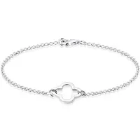 Elli Armband Kleeblatt Symbol Glück Trend Talisman 925 Silber Elli Silber