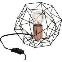 Brilliant Tischleuchte Synergy | dekorative Tischleuchte | Metall | schwarz/kupfer | Schnurzwischenschalter | 1x E27 max. 60 W