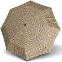 Knirps T.200 Medium Duomatic check beige