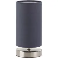 Brilliant Tischleuchte 1-flammig H 25,5 cm Claire chrom/grau