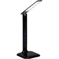 Brilliant schwarze LED Schreibtischlampe GLENN | Tischleuchte mit Touchdimmer und vielen weiteren Funktionen | 6,5W 320 Lumen 2800 - 6500 Lumen | Kunststoff/Metall