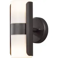 Konstsmide Modena Lalu Wall Up & Down schwarz lackiertes Aluminium, opales Acrylglas 7522-750