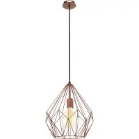 Eglo CARLTON, Oberfläche, Kupfer, Stahl, Esszimmer, Küche, Wohnzimmer, Büro, Gebürstet, IP20