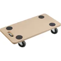 Meister Metafranc Transportroller 590 x 290 mm 200 kg Tragkraft MDF-Platte mit TPE-Rädern
