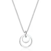 Elli Halskette Kreis Rund Geo Trend 925 Sterling Silber Elli Silber