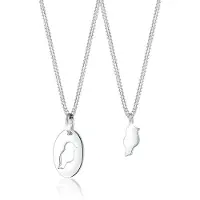 Elli Ketten-Set Vogel Bird Mutter Kind Liebe 925 Sterling Silber
