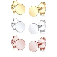 Elli Ohrringe 3Er Set Kreis Geo Basic Tricolor 925 Silber Elli Silber