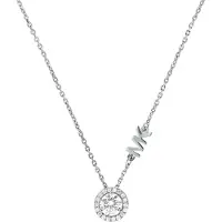 Michael Kors Halskette Pave Halo Necklace MKC1208AN040 Silberfarben