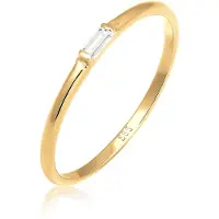 Elli Ringe - Ring Liebe Zart Edel Geo Topas 585 Gelbgold - Gr. 56 MM - in Gelbgold - für Damen