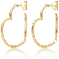 Elli Ohrringe Creolen Herz Liebe Verspielt Filigran 925 Silber Elli Gold