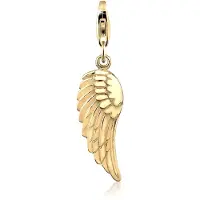 Nenalina Charm-Einh?nger Anh?nger Fl?gel Engel Gl?cksbringer 925 Silber
