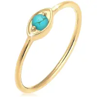 Elli Ring Evil Eye Talisman Symbol Howlith Trend 925 Silber Elli Gold