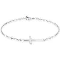 Elli Armband Symbol Religion Kreuz Filigran Trend 925 Silber Elli Silber