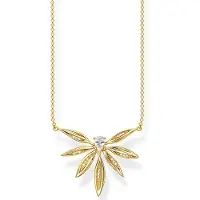 Thomas Sabo KE1949-414-14-L45v Damen-Collier Blätter Silber vergoldet
