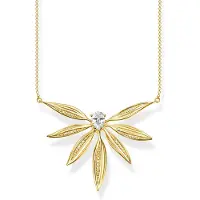 Thomas Sabo Kette mit Anhänger Blätter groß gold KE1950-414-14-L45v