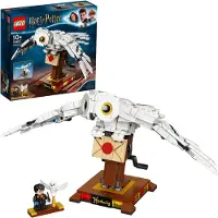 LEGO 75979 Harry Potter Hedwig die Eule, Ausstellungsmodell, Sammlerstück mit beweglichen Flügeln, Geburtstagsgeschenk für Kinder mit Mini-Figuren