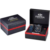 Festina F20524/1 Special Edition Uhr Herrenuhr Chrono Datum blau