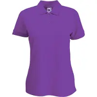 Fruit Of The Loom Womens Lady-Fit 65/35 Kurzarm-Poloshirt (lila)