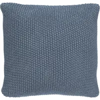 Marc O'Polo Zierkissen Nordic Knit Square Smoke Blue (50 x 50 cm)
