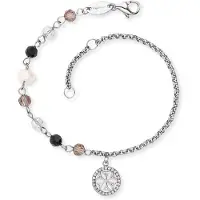Engelsrufer Damen-Armband Edelstahl, Perle Engelsrufer Schwarz/braun