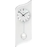 AMS Quarz-Pendeluhr, Quarz-Pendelwerk, 19x55x4cm, 7436