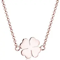Elli Halskette Kleeblatt Glücksbringer Talisman 925 Silber Elli Rosegold