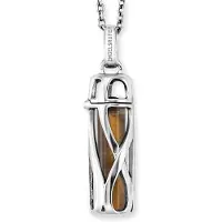 Engelsrufer Damen-Kette Kette Healing Stone 925er Silber Farbstein Engelsrufer Silber