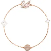 Swarovski Armband Dazzling Swan mehrfarbig rosé Vergoldung 5485876 5485877 5472271