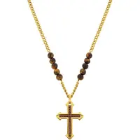 Police Kette mit Anhänger Kreuz CUILLIN PJ26568PSG02