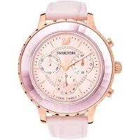 Swarovski 5452501 Damen-Armbanduhr, Edelstahl-Gehäuse, Leder-Armband
