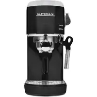 Gastroback Design Espresso Piccolo, Espressomaschine, 1,5 l, Gemahlener Kaffee, 1400 W, Schwarz