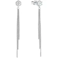 Amor Ohrhänger für Damen, Sterling Silber 925, Zirkonia (synth.) amor Silber