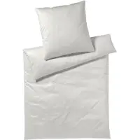 Elegante Bettwäsche 6800 Solid Farbe natur Größe 155x220 + 80x80cm Reine Baumwolle