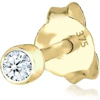 Elli DIAMONDS Ohrringe Single Stecker Diamant (0.03Ct) Basic 375 Gelbgold Elli DIAMONDS Gold