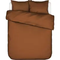 Essenza Satin Bettwäsche-Garnitur Minte Farbe Leather brown Größe 155x220+80x80