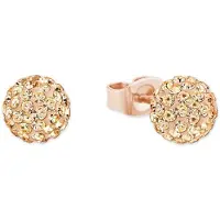 Amor Ohrstecker für Damen, Sterling Silber 925, Kristallglas amor Roségold